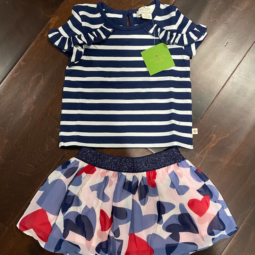 🆕 Kate Spade New York Toddler Skirt Set (NWT) ♠️